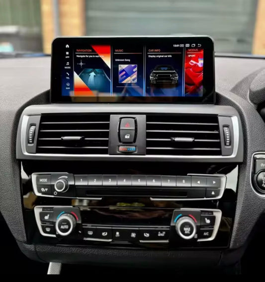 Androidskärm med Trådlös Apple CarPlay & Android Auto för BMW