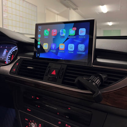 Androidskärm med Trådlös Apple CarPlay & Android Auto för Audi