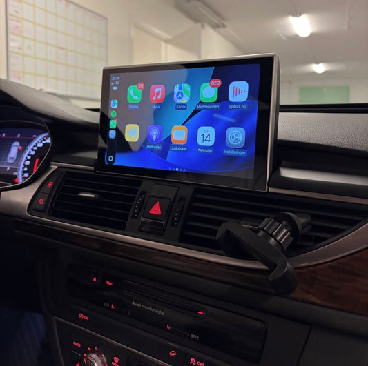 Androidskärm med Trådlös Apple CarPlay & Android Auto för Audi