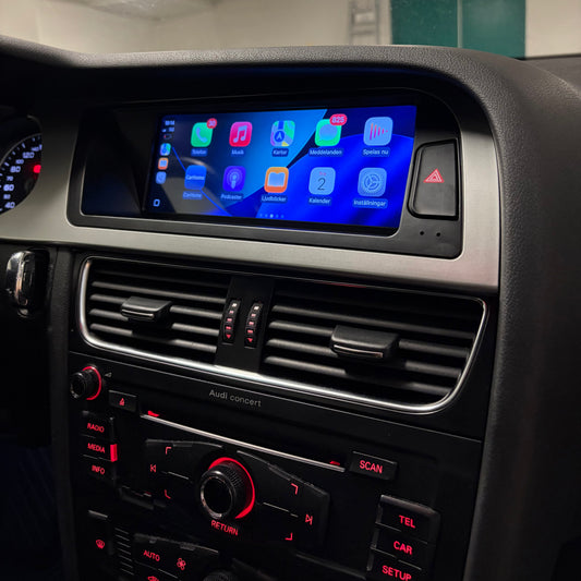 Androidskärm med Trådlös Apple CarPlay & Android Auto för Audi A4 B8
