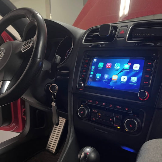Androidskärm med Trådlös Apple CarPlay & Android Auto för Volkswagen