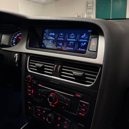 Androidskärm med Trådlös Apple CarPlay & Android Auto för Audi A4 B8