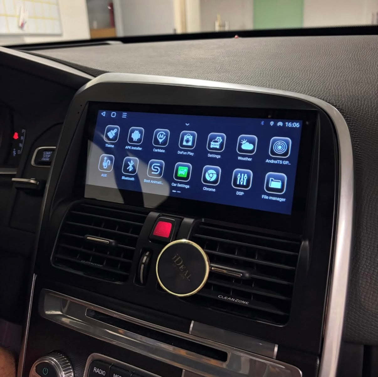 8.8” Androidskärm med Trådlös Apple CarPlay & Android Auto för Volvo