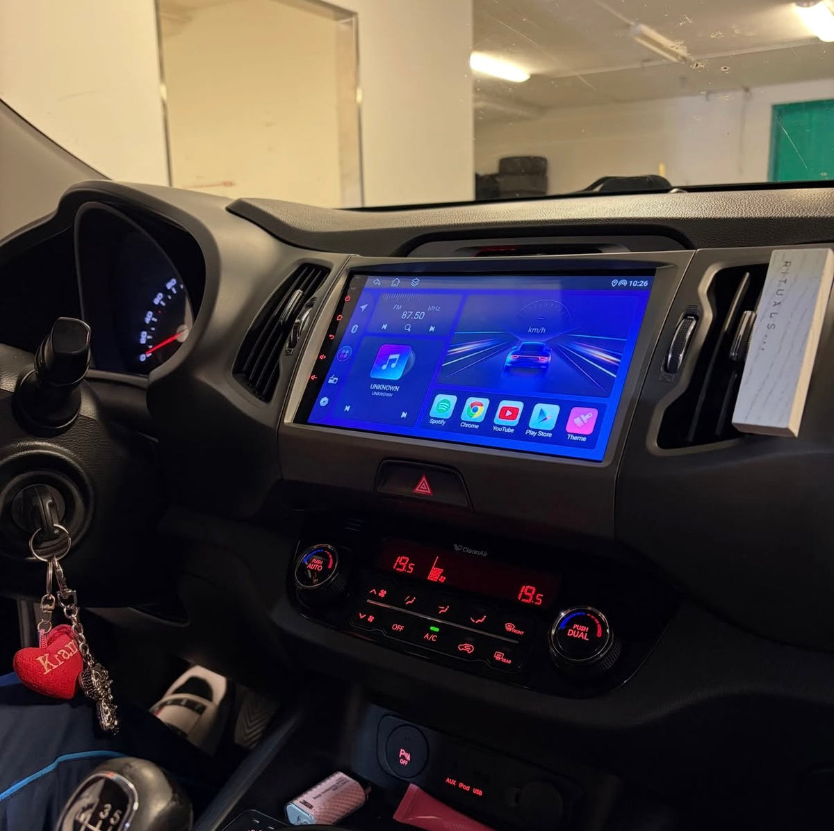 Androidskärm med Apple CarPlay & Android Auto för Kia Sportage