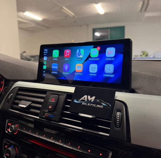 Androidskärm med Trådlös Apple CarPlay & Android Auto för BMW