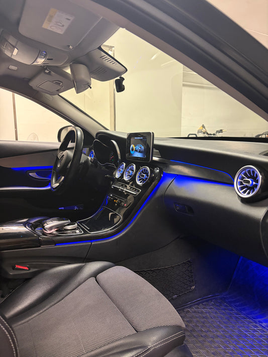 Full Ambientbelysning för Mercedes C-class W205 / GLC X253